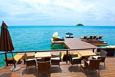 Our deck, Providencia Island, Colombia