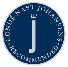 Proud to be recommended by Conde Naste Johansens